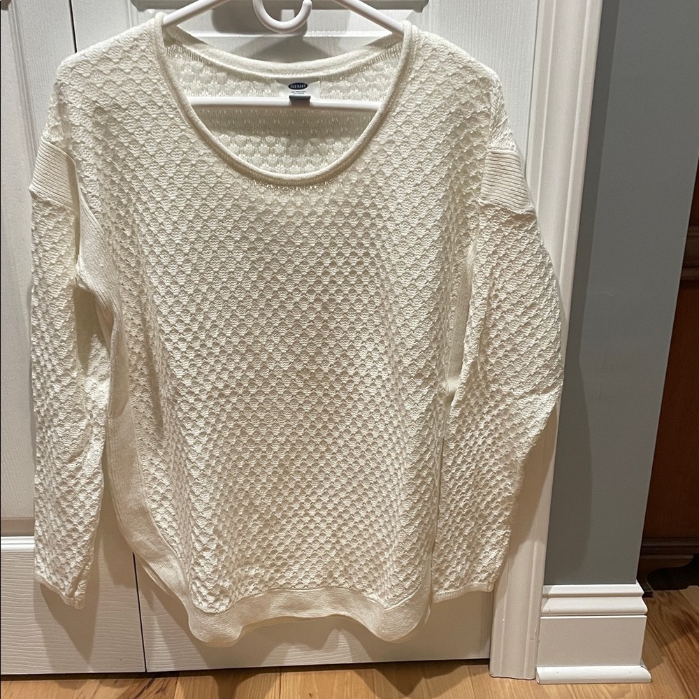 Old Navy Textured Cream Sweater